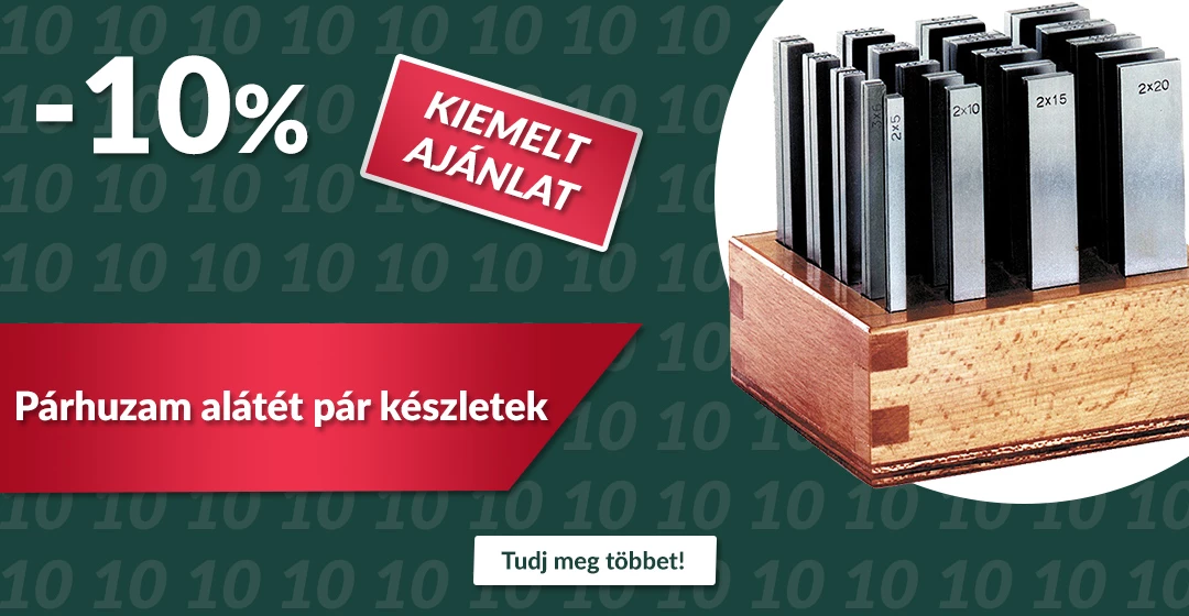 Párhuzam alátétpár készletek