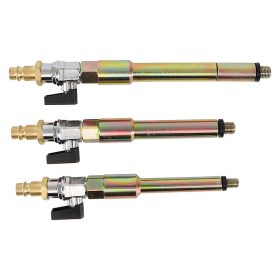   Sűrítettlevegő-adapter készlet izzógyertya-furatokhoz, M8 x 1,0, M10 x 1,0, M10 x 1,25, 3 darabos