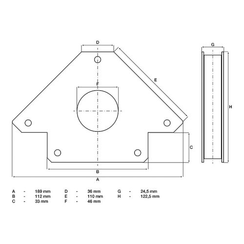 Hegesztő mágnes, 32 kg