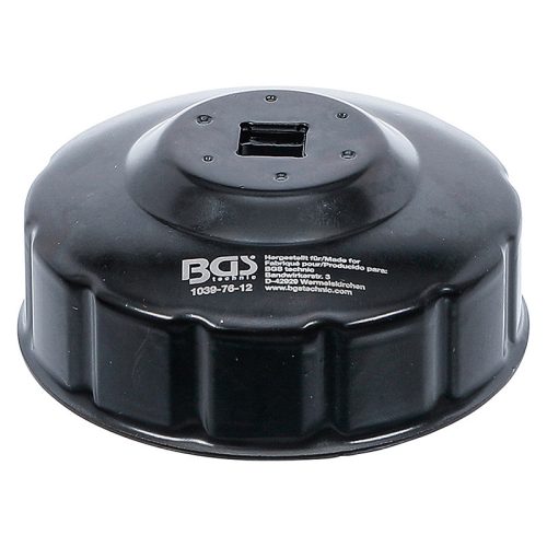 Olajszűrő leszedő kupak, 12 lapú, Ø 76 mm, Fiat, Mercedes-Benz, Renault