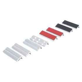   Mágneses védőpofa készlet satuhoz, alumínium, 100 mm, 8 darabos