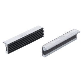   Satu-védőpofák, Alumínium, Szélesség: 125 mm, recézett műanyag bevonattal, 2 darabos