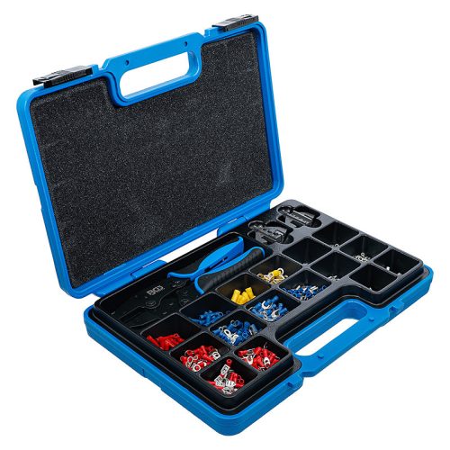 Krimpelőfogó kábelsaru-készlettel, 1000 darabos