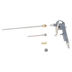   Lefúvatópisztoly, Alumínium présöntvény, 3 fúvókával