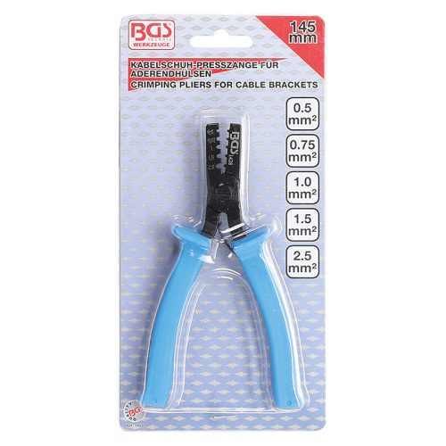 Kábelsaru-fogó, 0,5 - 2,5 mm2 érvéghüvelyekhez