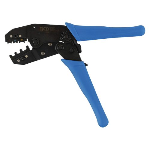 Racsnis kábelsarufogó, szigetelt kábelcsatlakozó 0,5 - 6 mm2