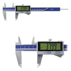   Digitális tolómérő kerek mélységmérő rúddal, induktív, IP67, bluetooth, 150 mm, 3V, DIN862