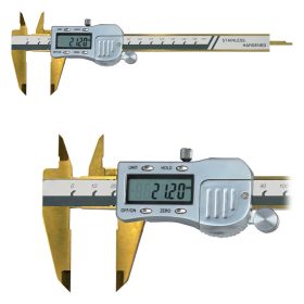   Digitális tolómérő titán bevonattal, fémházas, 150 mm, 3V, DIN862