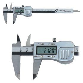 Digitális tolómérő, 0 - 150 mm, PRESET funkció, DIN862