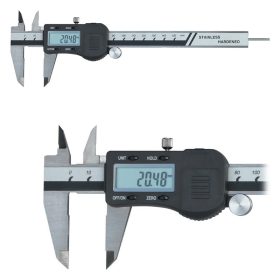   Digitális tolómérő kerek mélységmérő rúddal, 150 mm, 3V, DIN862