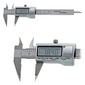   Digitális tolómérő hegyes mérőpofával, fémházas, 100 mm