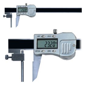   Digitális csőfal - vastagság mérő tolómérő, 4 - 150 mm, pofa: 45 mm