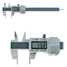   Digitális tolómérő extra kicsi, kerek mérőpofával, fémházas, 150 mm, 3V