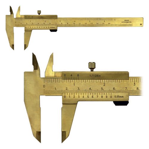 Tolómérő, sárgaréz, nem mágnesezhető, 150 mm / 0,05 mm