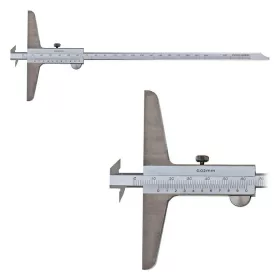   Mélységmérő tolómérő, 0 - 200 mm / 0,02 mm, dupla horgas vég, fordítható mérőléc, DIN862