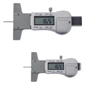   Digitális mélységmérő tolómérő adatkimenettel, hengeres mérőcsúccsal, fémházas, inox, 30 mm / 0,01 mm, 3V, DIN862
