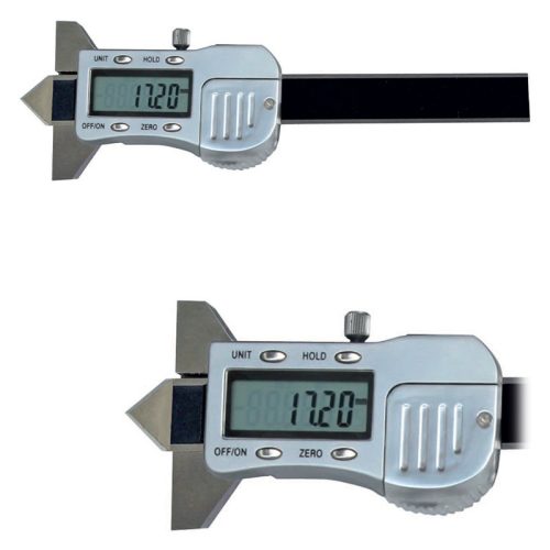 Digitális tolómérő furat 90°-os süllyesztés méréséhez, adatkimenettel, fémházas, inox, 12 mm / 0,01 mm, 3V