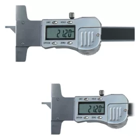   Digitális éltolómérő 45°-os élletörés ellenőrzéséhez, adatkimenettel, fémházas, inox, 10 mm / 0,01 mm, 3V