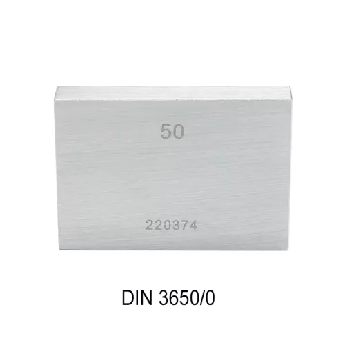 Acél mérőhasáb, 1,0 mm, pontossági osztály: 0, DIN3650/0