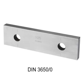   Acél mérőhasáb, 125 mm, pontossági osztály: 0, DIN3650/0