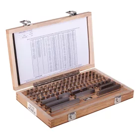   Mérőhasáb készlet, 103 részes, 1,005 - 100 mm, pontossági osztály: 2, DIN3650/2