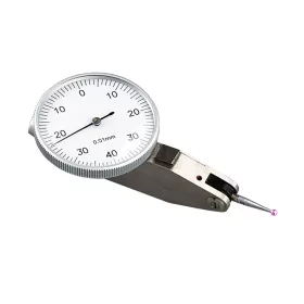   Szögtapintós mérőóra, rubin tapintóval, 0 - 0,8 mm / 0,01 mm, Ø 38 mm-es számlap