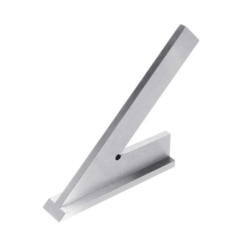 Szögellenőrző, 45°, talpas, 300 x 200 mm, acél, DIN875/2