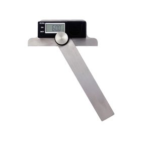 Digitális szögmérő, 120 x 150 mm, 0-180°, acél