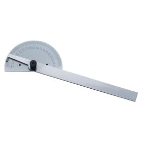   Szögmérő, acél, penge dupla mm skálázott, leolvasás: 1°