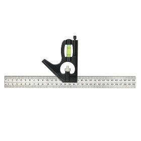   Kombinált szögellenőrző vízmértékkel 45°-os, 300 mm-es, inox