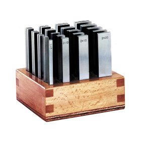   Párhuzam alátét pár készlet, 100 x 2-3-4-5-6 mm, 20 méret / 40 db