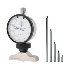   Csapos mérőóra lapos mélységmérő híddal és hosszabbítókkal, talp: 63 x 16 mm