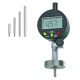 Digitális mérőóra kerek mélységmérő híddal és hosszabbítókkal, max. mérés: 140 mm, talp: Ø 40 mm