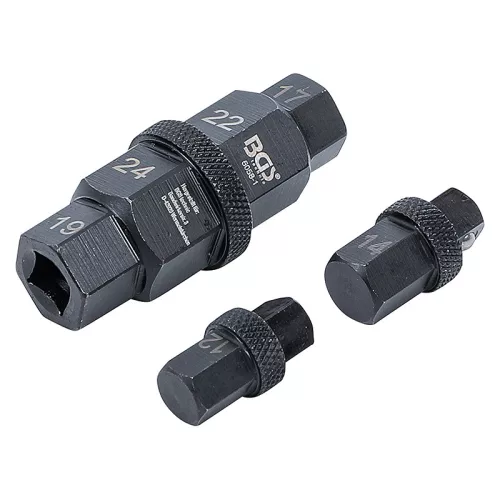 Speciális Motorkerékpár dugókulcs fej, 3/8", 12 - 24 mm