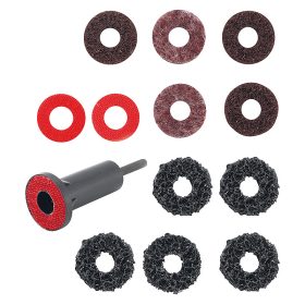   Kerékagy-csiszoló készlet, ászokcsavarokhoz és kerékanya-tőcsavarokhoz, 14 darabos