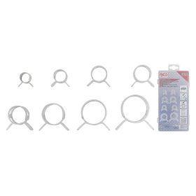 Rugószalagos tömlőbilincs készlet, 80 darabos