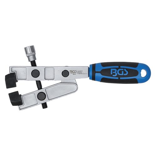 Gumiharang bilincs szorítófogó, 90°-ban hajlított