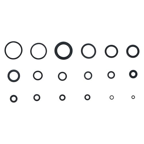 O-gyűrű készlet, Ø 3 - 22 mm, 225 darabos