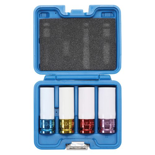 Légkulcsfej készlet, 1/2", 17 / 19 / 21 / 22 mm, 4 darabos