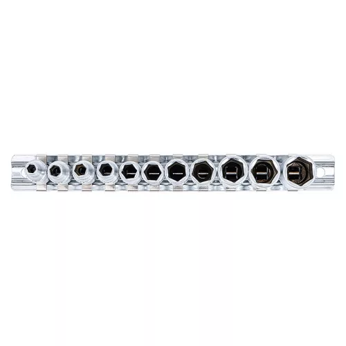 Dugókulcskészlet, hatszögletű, hosszított, 1/4", 4 -13 mm, 11 darabos
