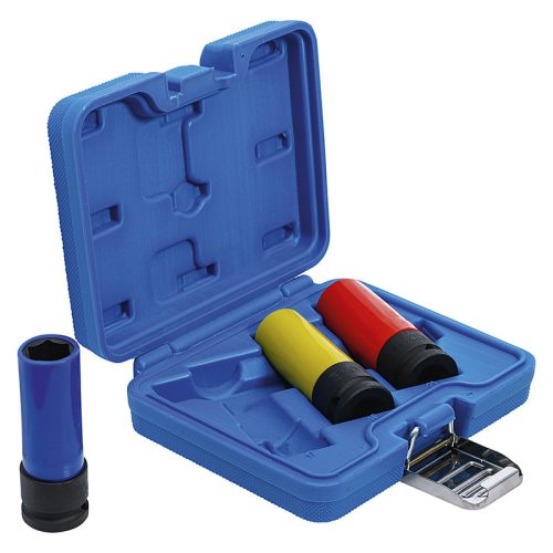 Légkulcsfej készlet, 1/2", 17/19/21 mm, 3 darabos