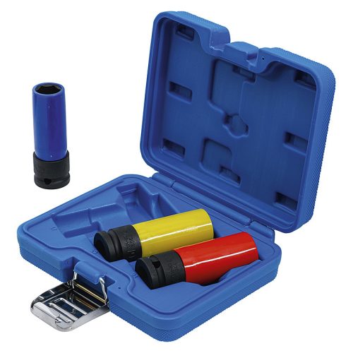 Légkulcsfej készlet, 1/2", 17/19/21 mm, 3 darabos