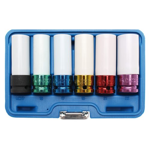 Légkulcsfej készlet, 1/2", 6 darabos