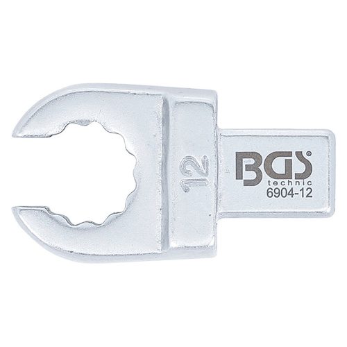 Csillagfej nyomatékkulcshoz, nyitott, 12 mm, Befogó 9 x 12 mm