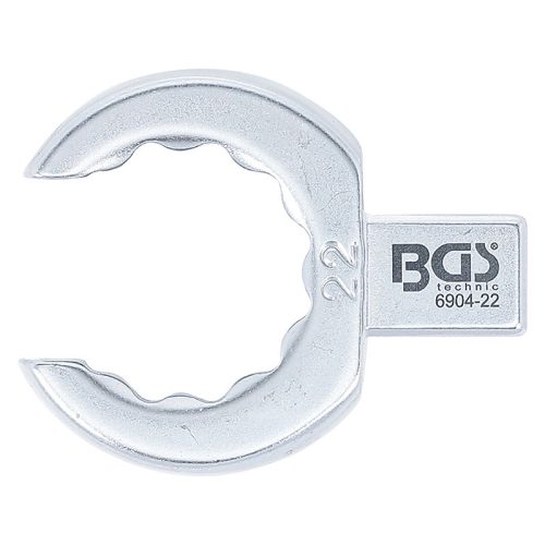 Csillagfej nyomatékkulcshoz, nyitott, 22 mm, Befogó 9 x 12 mm