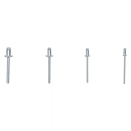 Popszegecs-készlet, Alumínium, 2,4 - 4,8 mm, 400 darabos
