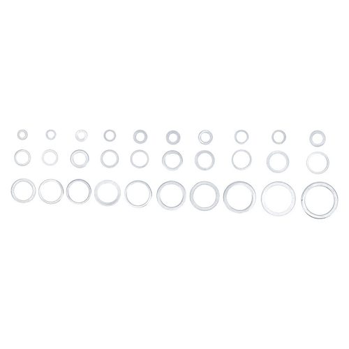 Tömítőgyűrű-készlet, Alumínium, 300 darabos
