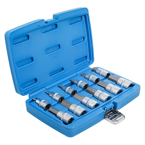 Behajtófej-készlet, 1/2", Belső hatszögletű 5 - 22 mm, 12 darabos