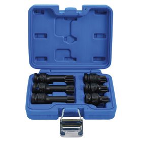   Levegős bit-dugókulcskészlet, 1/2", (XZN) M14 - M18, 6 darabos