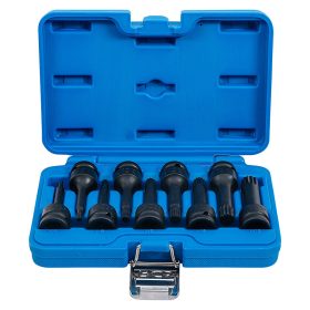   Levegős bit-dugókulcskészlet, 1/2", (XZN) M4 - M16, 9 darabos